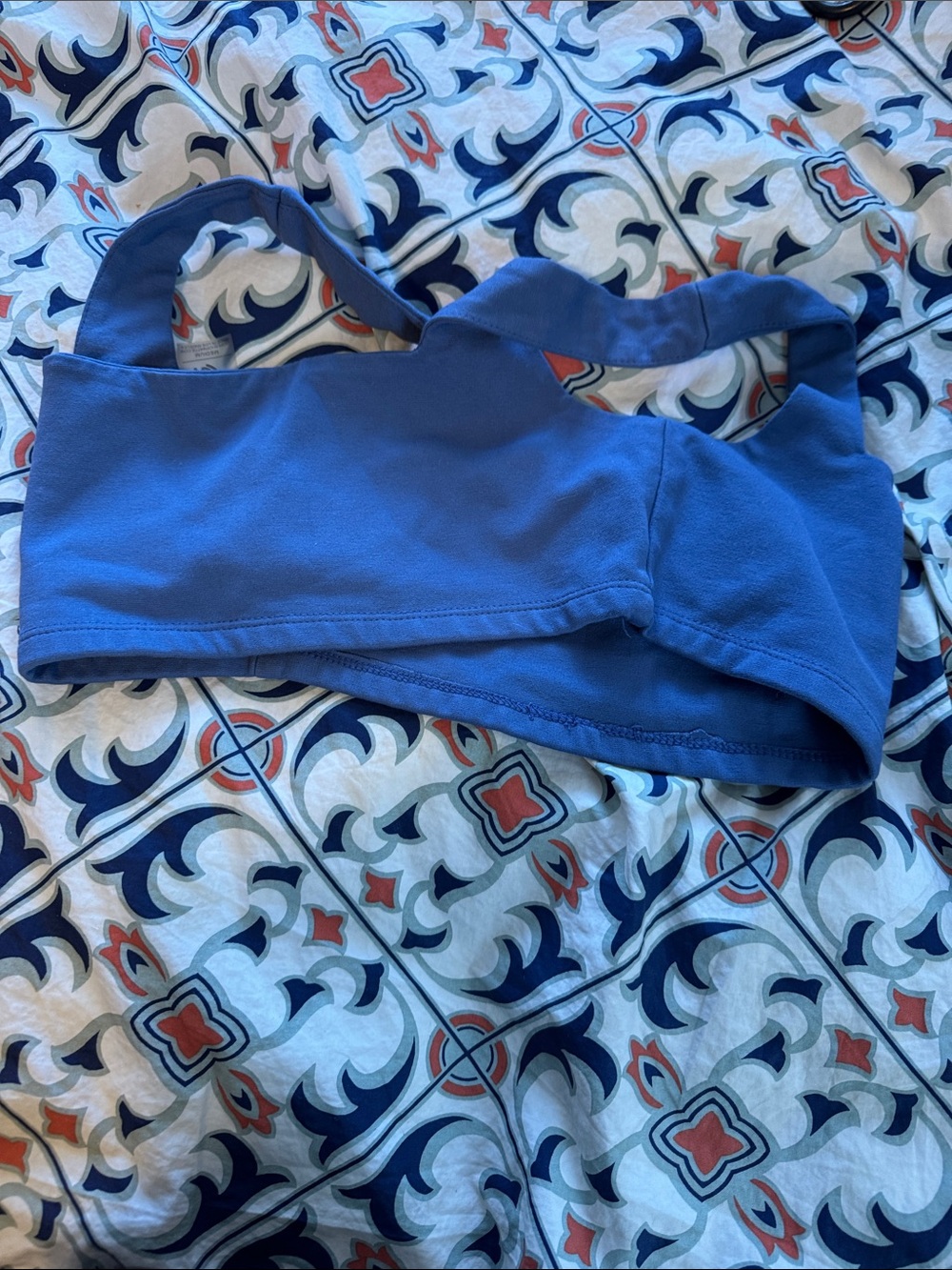 Matte Frame Blue Square-Neck Crop Tank medium - Picture 7 of 7